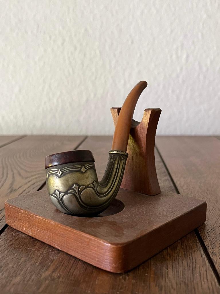 Pijp met pijphouder, Ophalen of Verzenden, Gebruikt, (Water)pijp