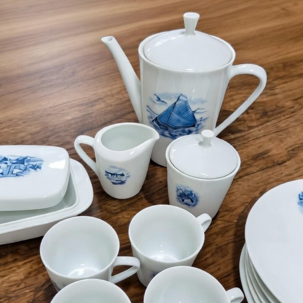 Compleet vintage  Bavaria Holland servies, Ophalen, Zo goed als nieuw, Overige stijlen, Porselein