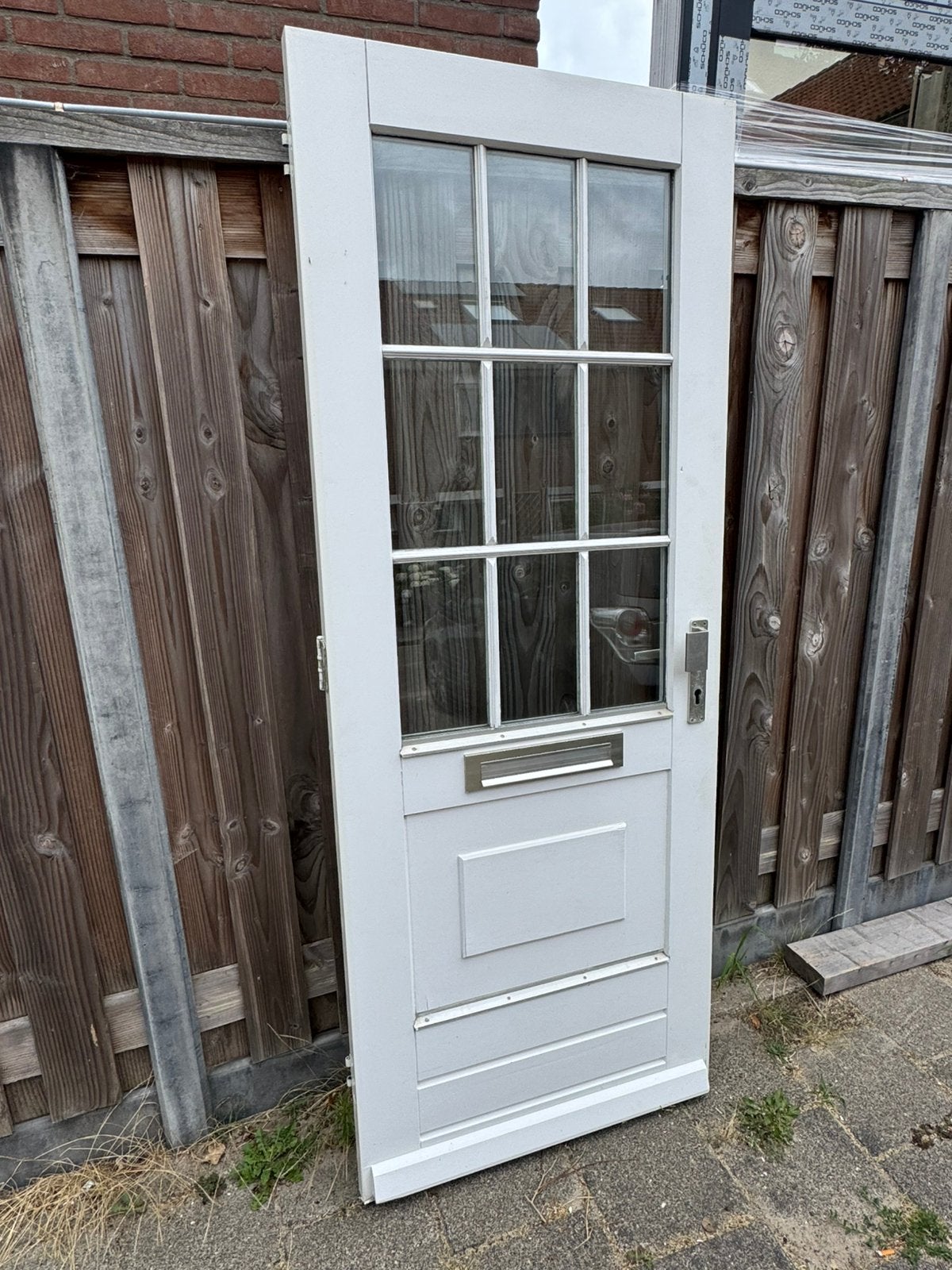 Hardhouten voordeur, Ophalen, Gebruikt, 80 tot 100 cm, Buitendeur