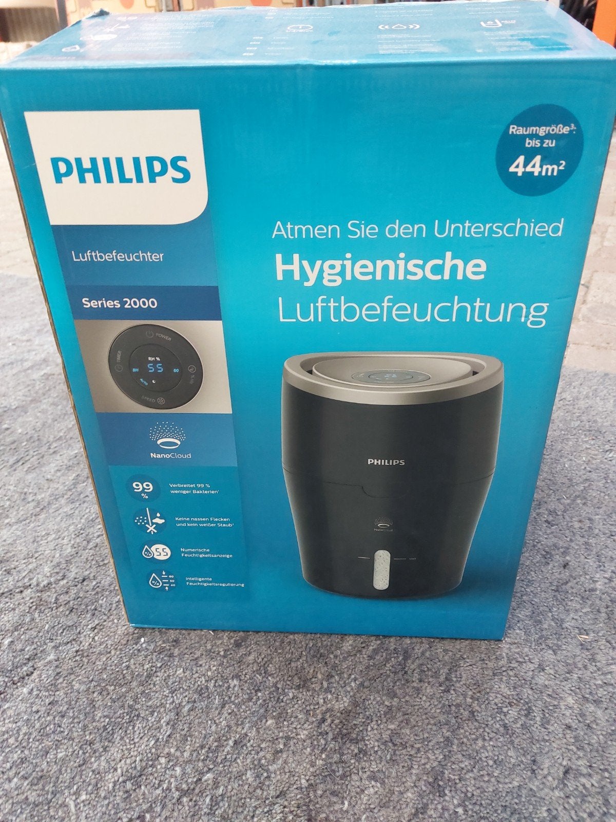 Philips Luchtbevochtiger Series 2000 - Nieuw in verpakking, Witgoed en Apparatuur, Luchtbehandelingsapparatuur, Ophalen