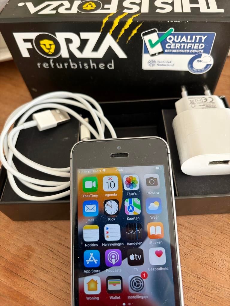 Apple iPhone touch ID SE (2016) 32 GB Zilver - Refurbished, Ophalen of Verzenden, Zo goed als nieuw, Nano, 10 tot 20 GB
