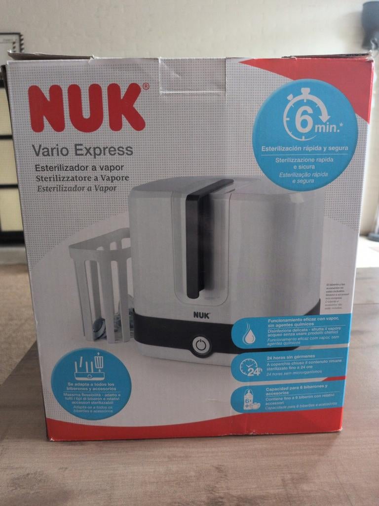 NUK Vario Express Sterilisator - Snel en Veilig, Ophalen of Verzenden, Zo goed als nieuw, Sterilisator