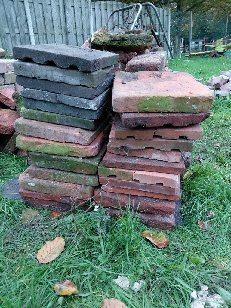 Boeren plavuizen en oude steentje, Ophalen, Gebruikt, Steen of Klei, Minder dan 50 cm