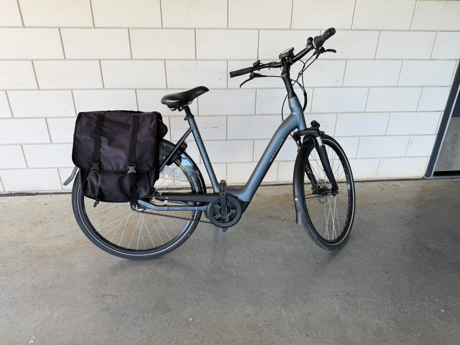 Mooie Batavus e-bike (Finez exclusive) jeans mat, 55 tot 59 cm, Ophalen, Zo goed als nieuw, Batavus