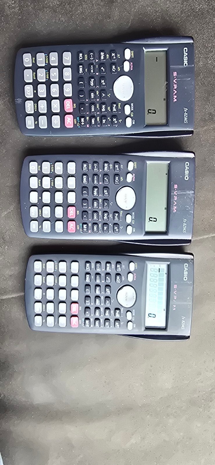 3x casio FX 82ms rekenmachine, Ophalen of Verzenden