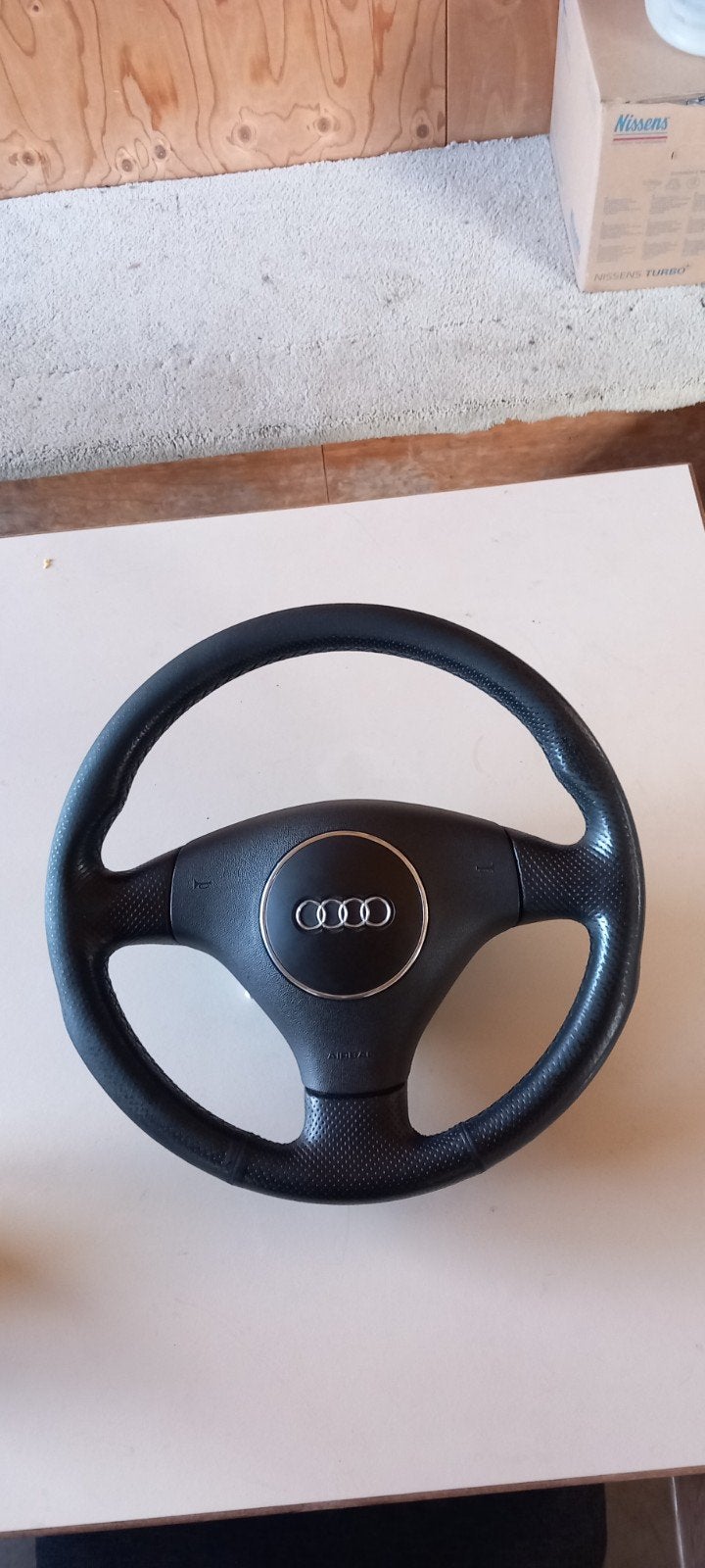 Audi A4 B5/B6 geperforeerd  stuurwiel met airbag - Gebruikt, Auto-onderdelen, Besturing, Ophalen, Gebruikt, Audi