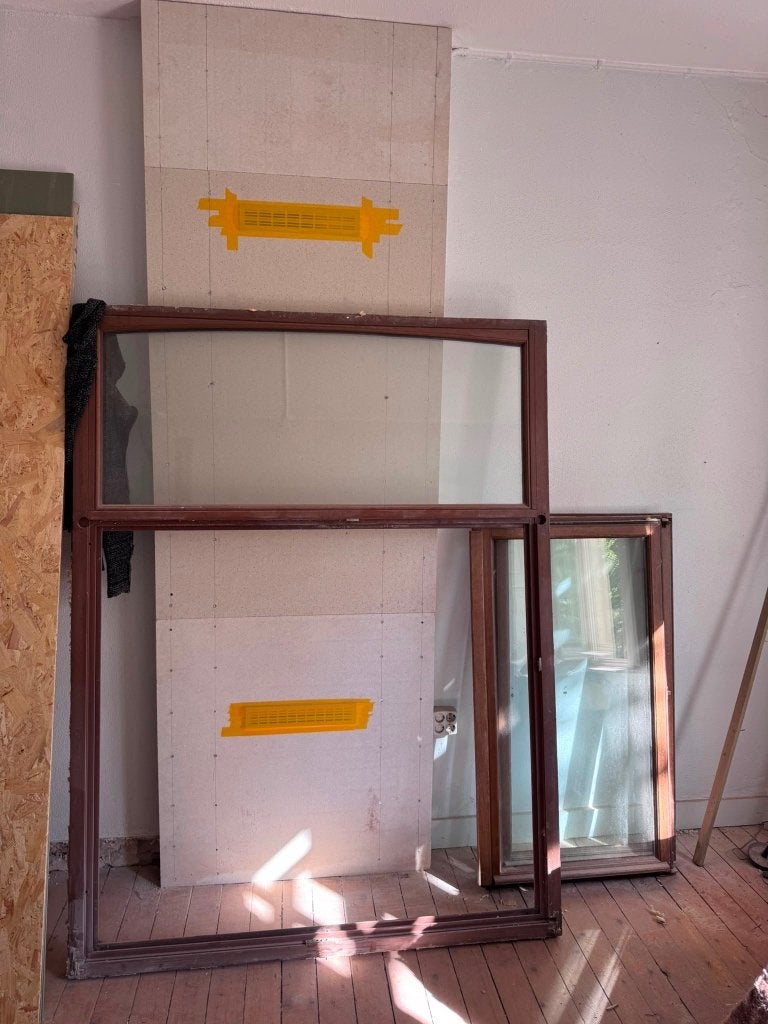 Window, Ramen, Ophalen, Gevelraam of Ruit, Gebruikt, 160 cm of meer