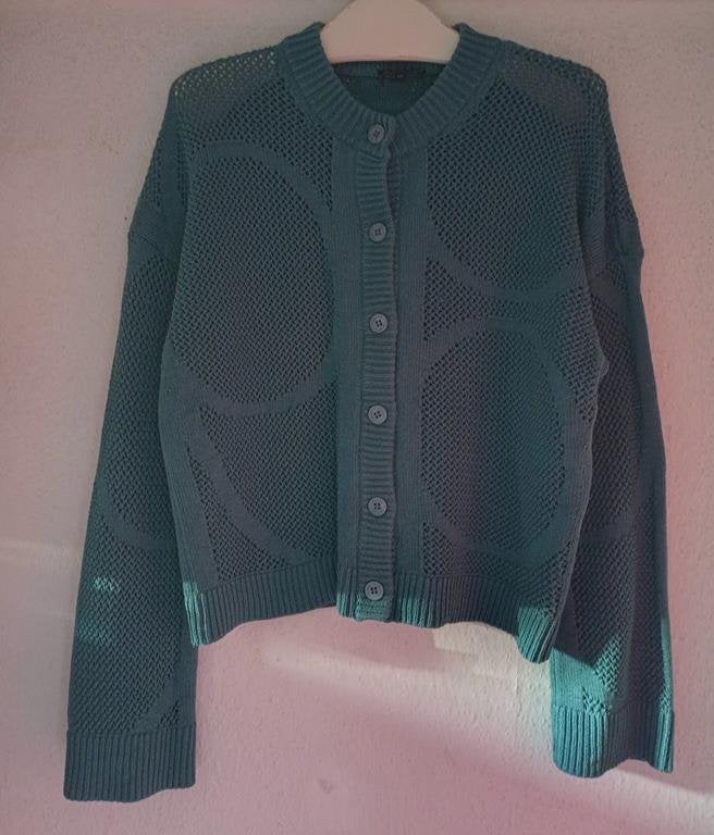Claudia Strater gebreid knit knitwear vest M / 40, Maat 38/40 (M), Blauw, Ophalen of Verzenden, Zo goed als nieuw