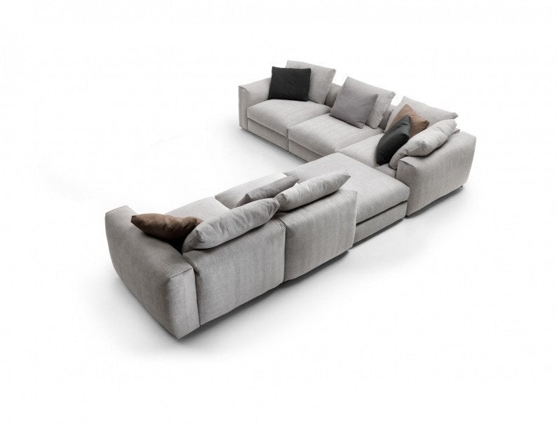 Flexform Asolo modulaire hoekbank 3x3m 4x2m of 2x4m LP, 125 cm of meer, 9723 CA, Nieuw, Ophalen of Verzenden