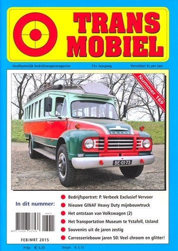 Transmobiel jaargang 31 (2015): nr 169, 170 en 171, Boeken, Ophalen of Verzenden, Nieuw, Overige merken