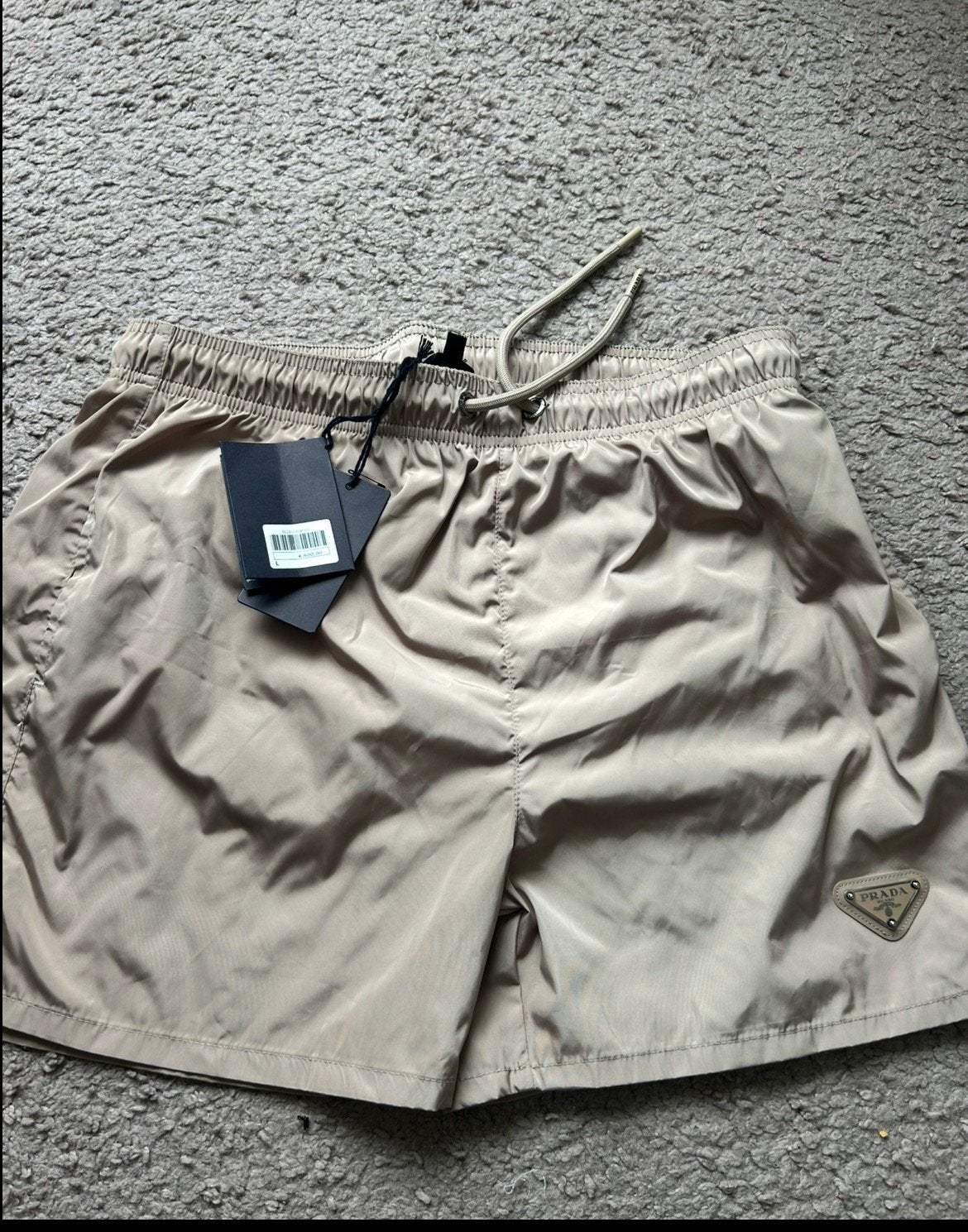 Nieuwe zwembroek Prada zwemshort maat L, Kleding | Heren, Ophalen of Verzenden, Beige