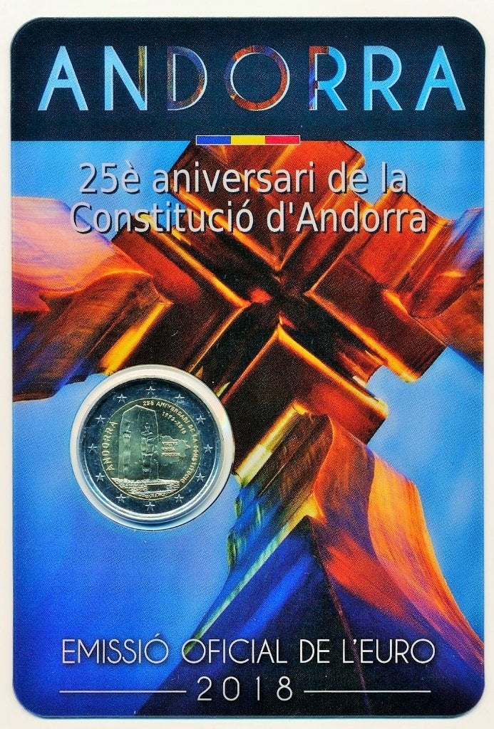 EUROMUNTEN ANDORRA, Verzenden, Overige landen, 2 euro, Losse munt