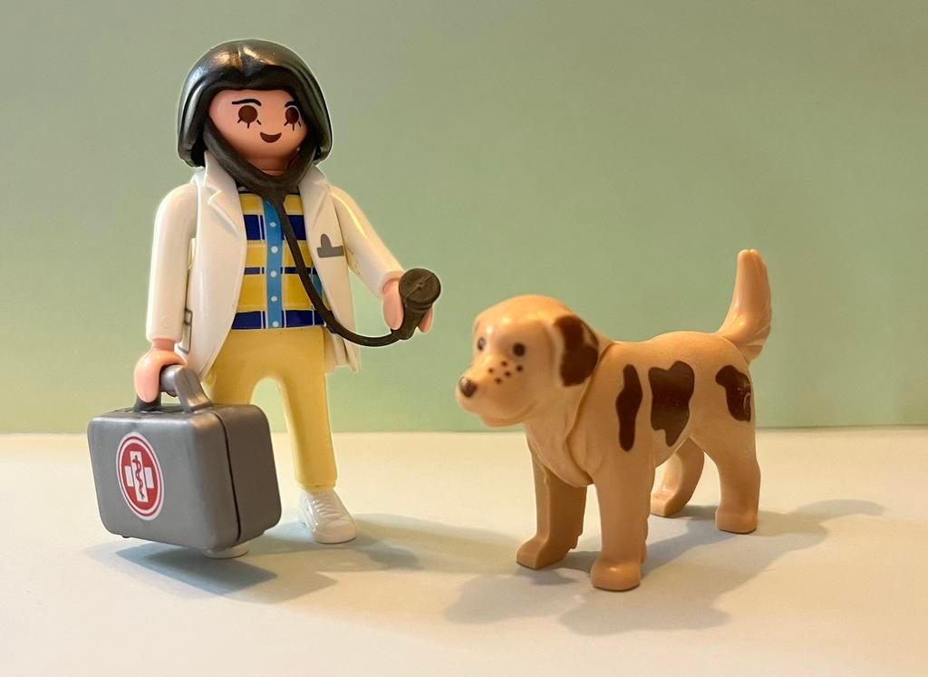 Playmobil 4750, Dierenarts met hond., Ophalen of Verzenden, Gebruikt, Complete set