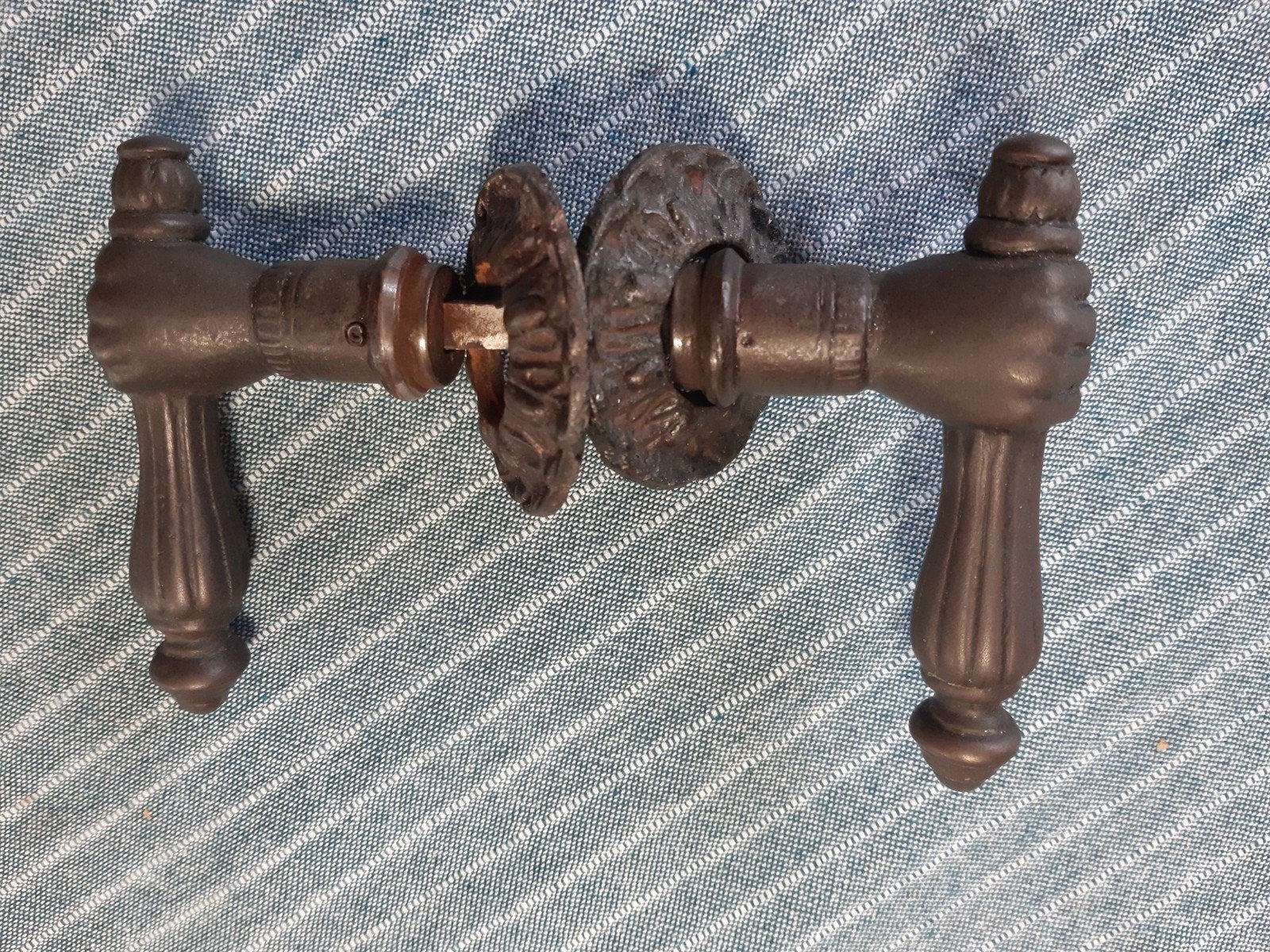 Antieke Brocante Deurklink met Handje - Nette Conditie, Ophalen of Verzenden