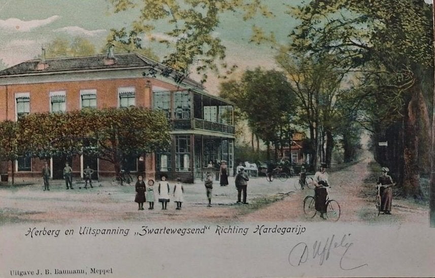 Hardegarijp- Herberg en Uitspanning Zwartewegsend in 1904, Verzenden, Voor 1920, Gelopen, Friesland