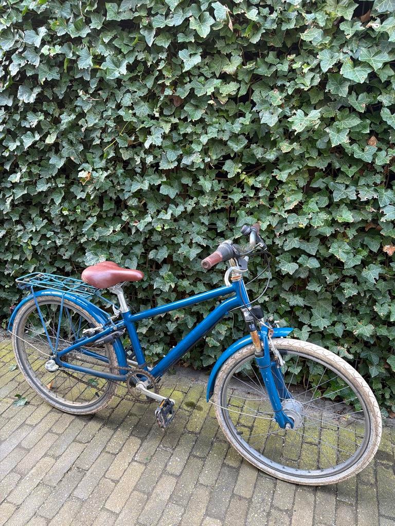 Blauwe damesfiets, Fietsen en Brommers, Fietsen | Dames | Damesfietsen, Overige merken, Gebruikt, Versnellingen, Ophalen of Verzenden