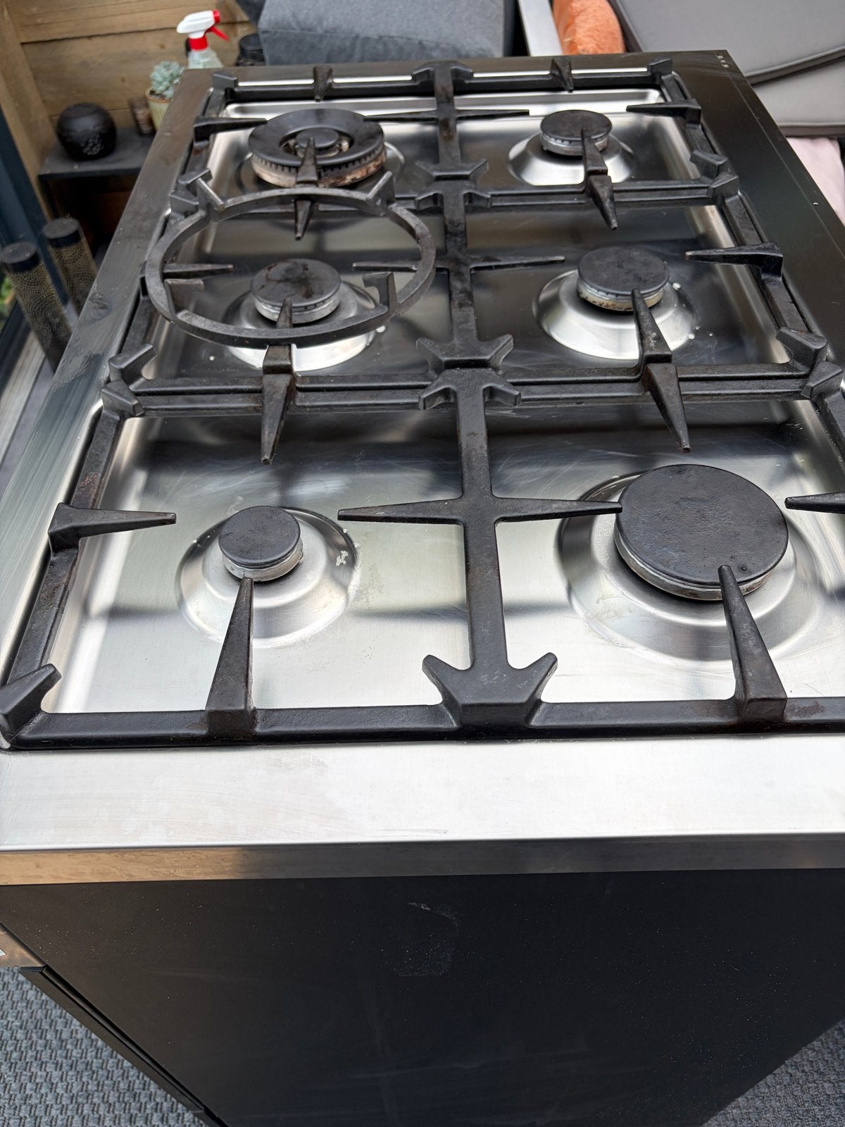 Bertazzoni Gasfornuis met Oven - 6 Pits - 90 cm Breed, Ophalen, Gebruikt, 60 cm of meer, Gas