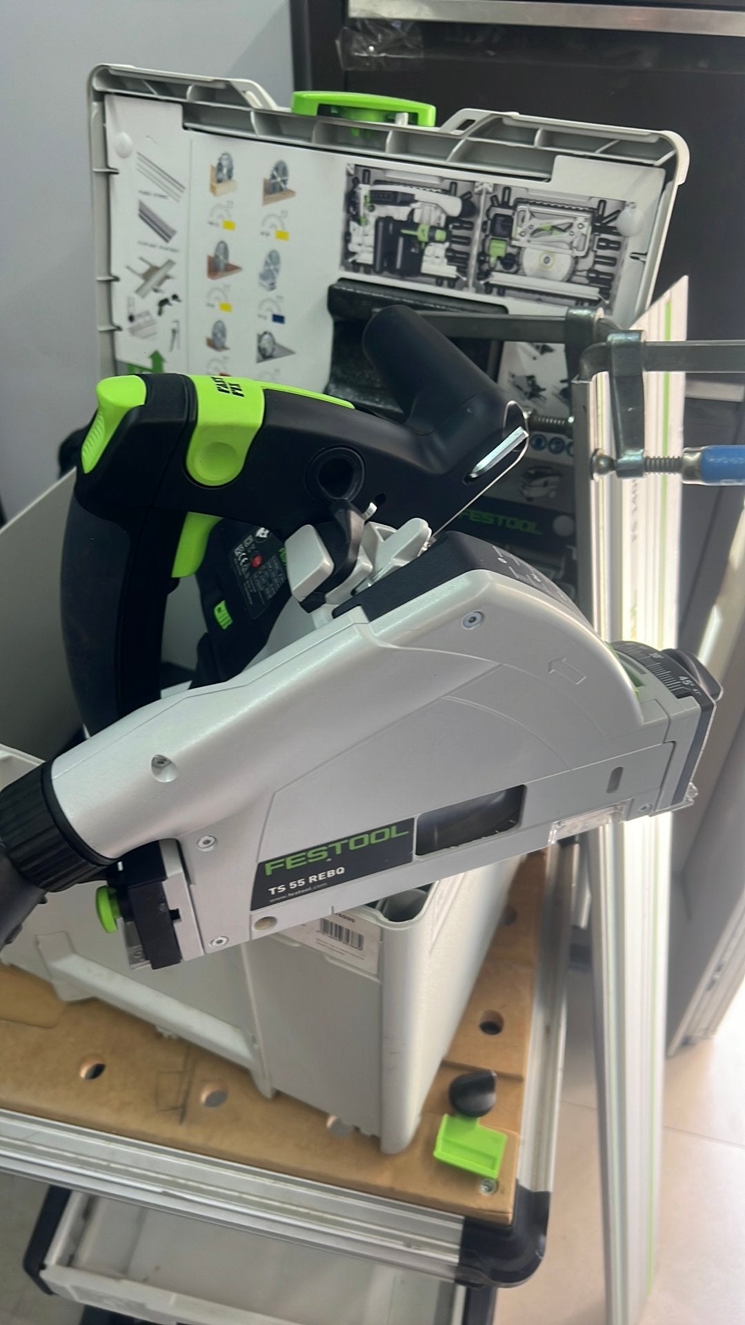 Festool ts 55 invalzaag inc geleiderail fs1400 Z.g.a.n, Ophalen of Verzenden, Zo goed als nieuw