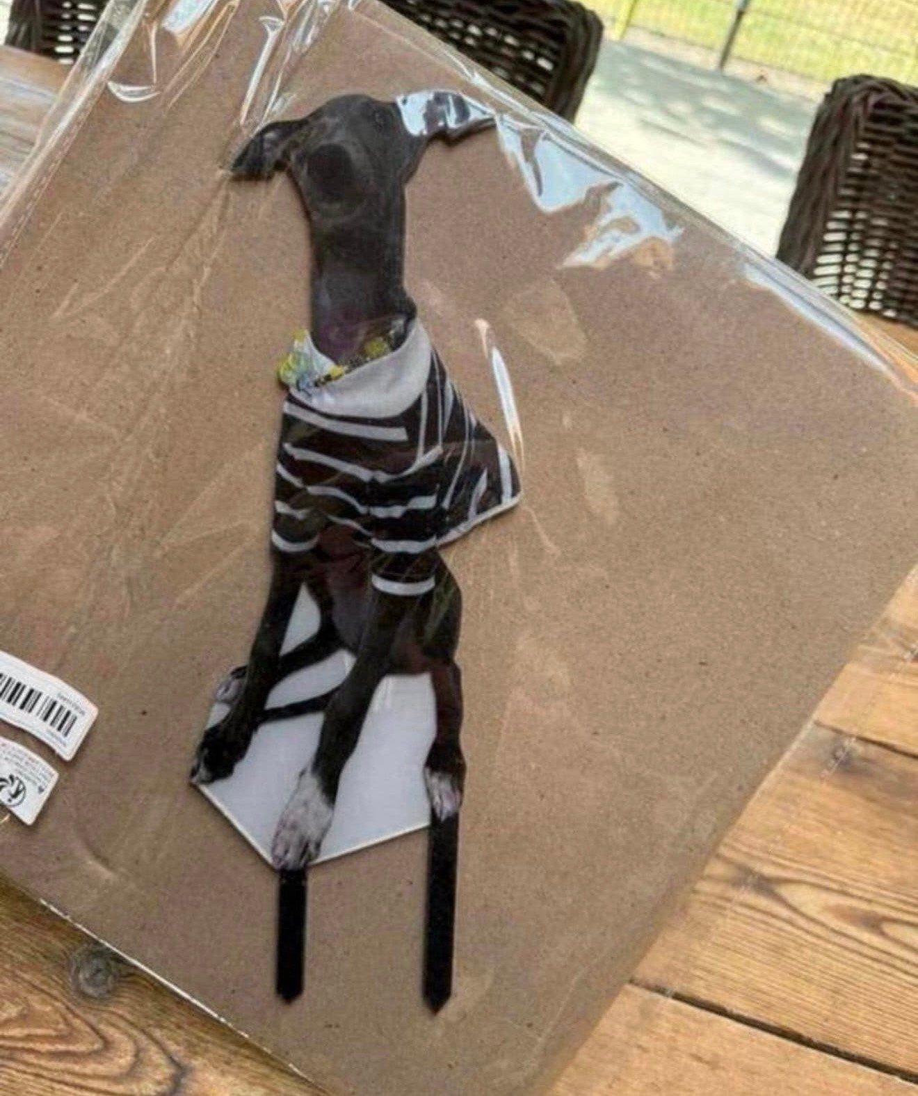 Tuinsteker windhond voor in de tuin greyhound, Ophalen, Nieuw
