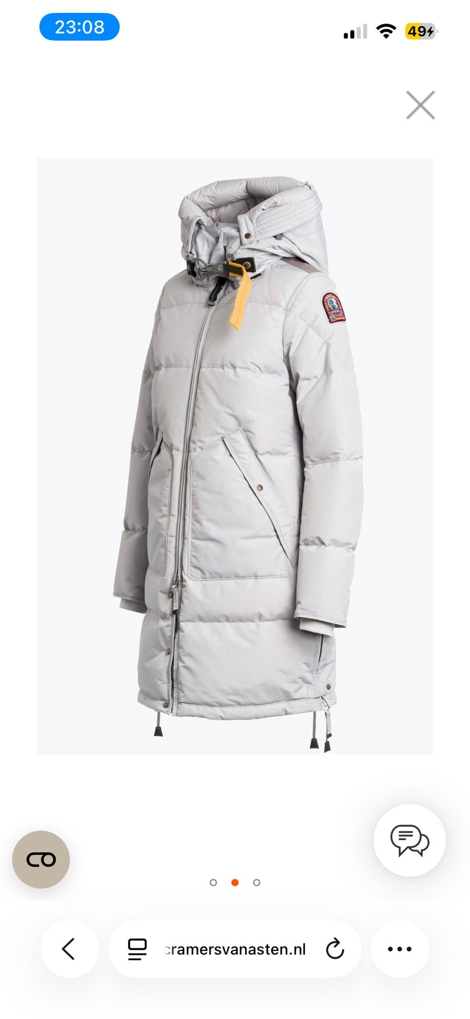 Parajumpers Long Bear Dames Jas - Grijs - Maat M, Ophalen of Verzenden, Zo goed als nieuw, Maat 38/40 (M), Grijs