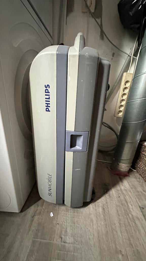 Philips Sunmobile Zonnebank - Compact en Mobiel, Ophalen, Gebruikt, Zonnebank dubbelzijdig, Minder dan 10 lampen