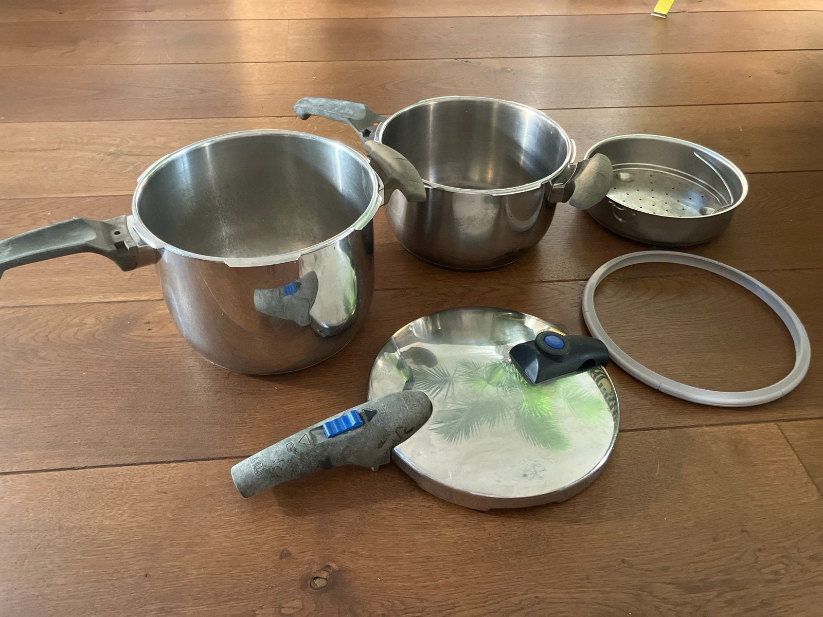 Fissler Snelkookpan Set - RVS CookStar Inductie, Huis en Inrichting, Keuken | Potten en Pannen, Gebruikt, Rvs, Ophalen of Verzenden