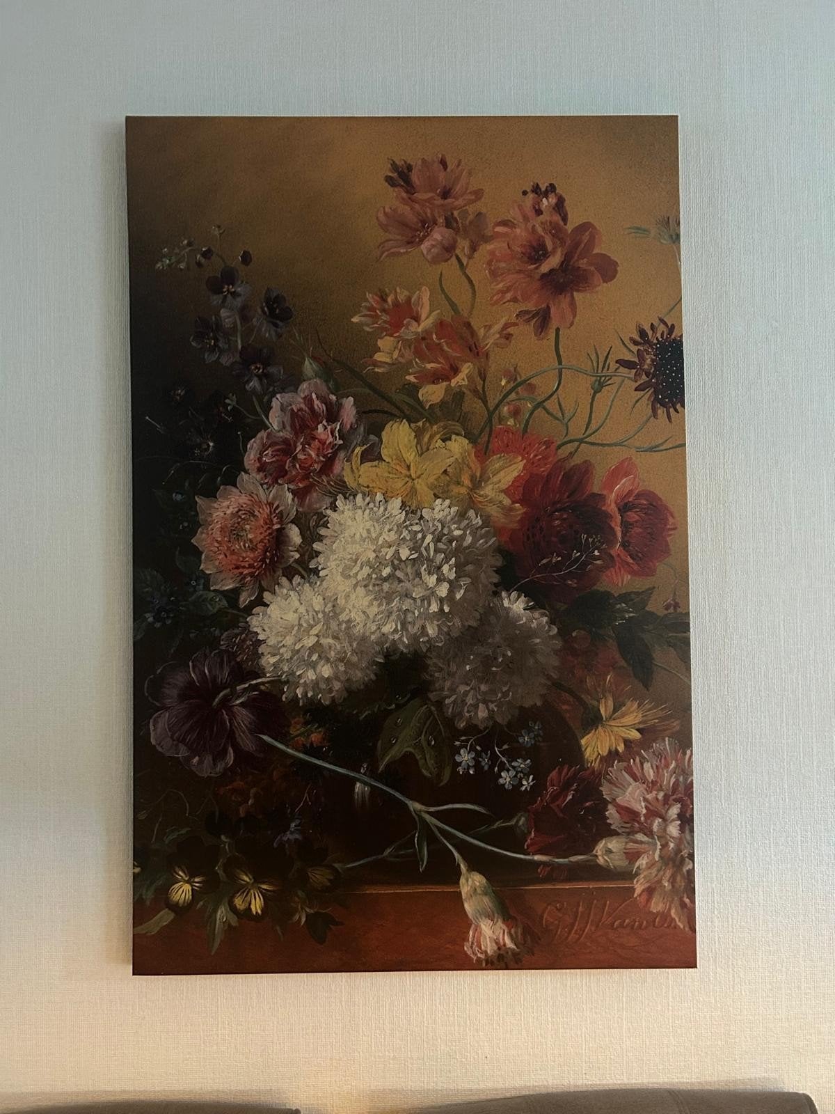 canvas schilderij, Ophalen