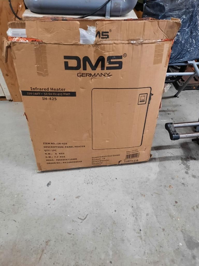 Nieuw DMS Infrared panel heater, infrarood kachel,425 watt, Ophalen, Overige soorten, Elektrisch, Nieuw
