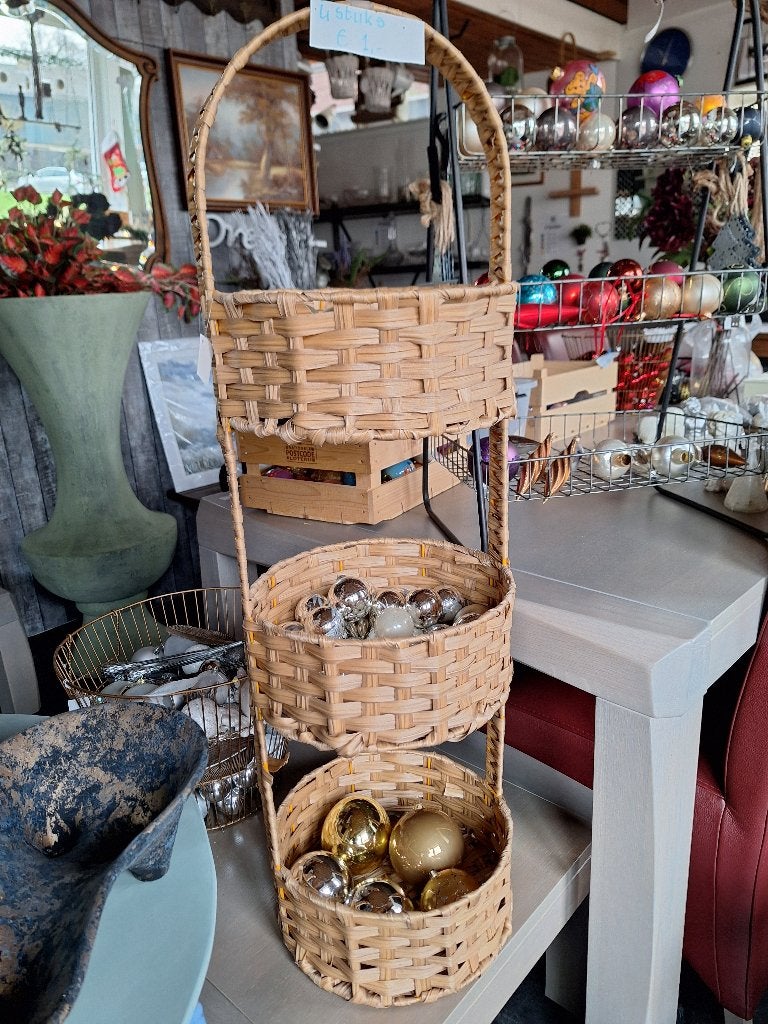 Toffe etagère met manden, nieuw uit de doos, Ophalen, Onbekend, Nieuw, Onbekend