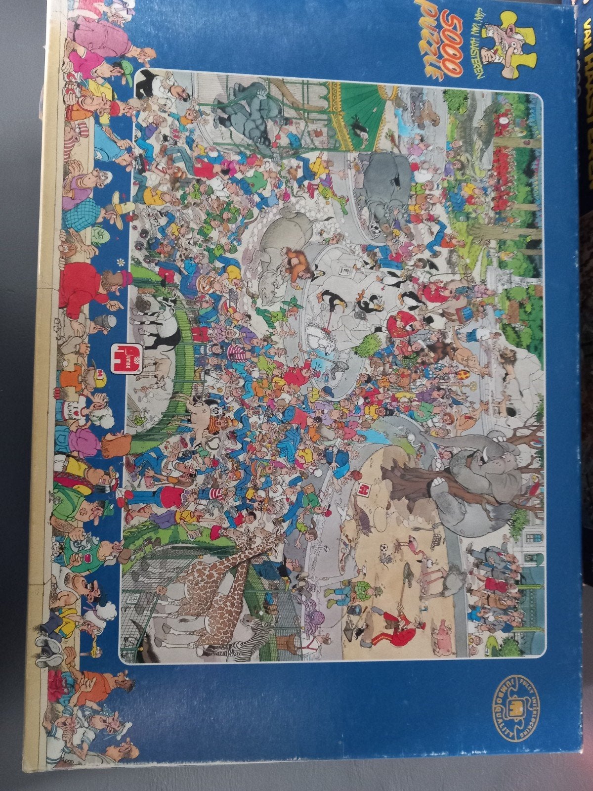 Jan van Haasteren 5000 stukjes puzzel - Dierenpark, Een of twee spelers, Ophalen, Gebruikt, Jan van Haasteren