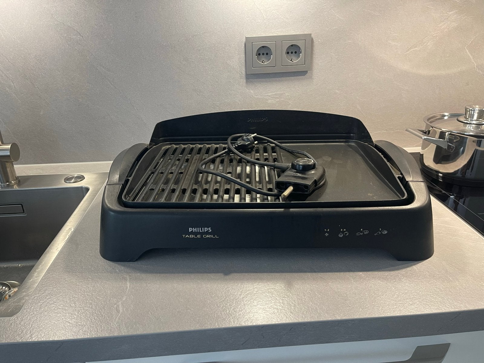 Philips Table Grill - Elektrische Tafelgrill, Ophalen, Gebruikt