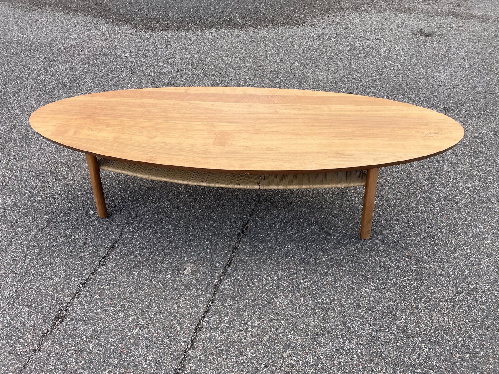 Ovale salontafel Ikea Stockholm, Huis en Inrichting, Ophalen, Gebruikt, 50 tot 100 cm, 150 tot 200 cm