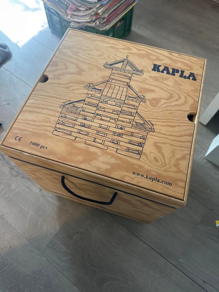 KAPLA bouwblokken 1000 stuks in houten kist, Ophalen, Gebruikt, Overige merken