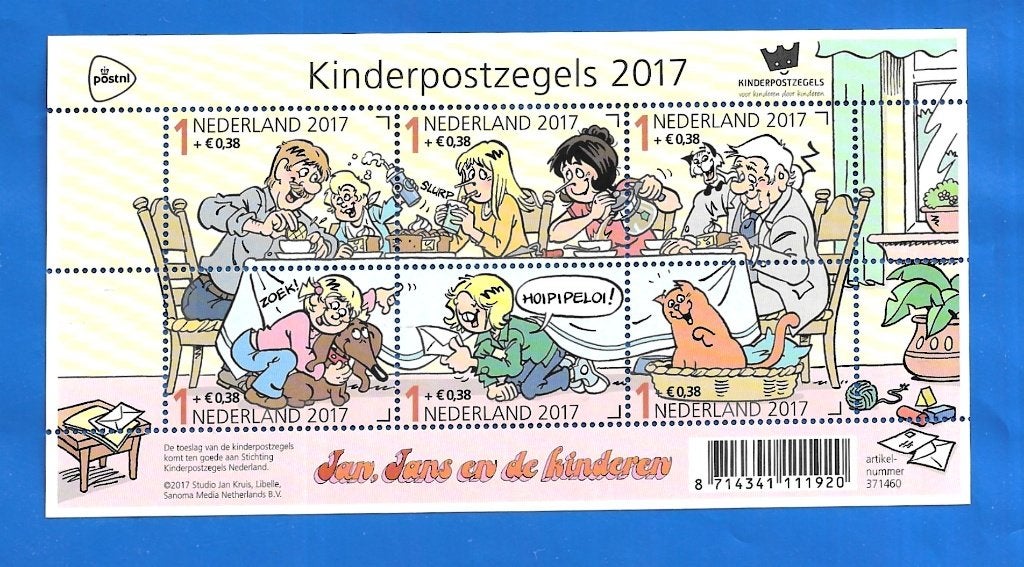 Kinderpostzegels 2017 - Jan, Jans en de kinderen NVPH 3586, Postzegels en Munten, Ophalen of Verzenden, Na 1940, Postfris