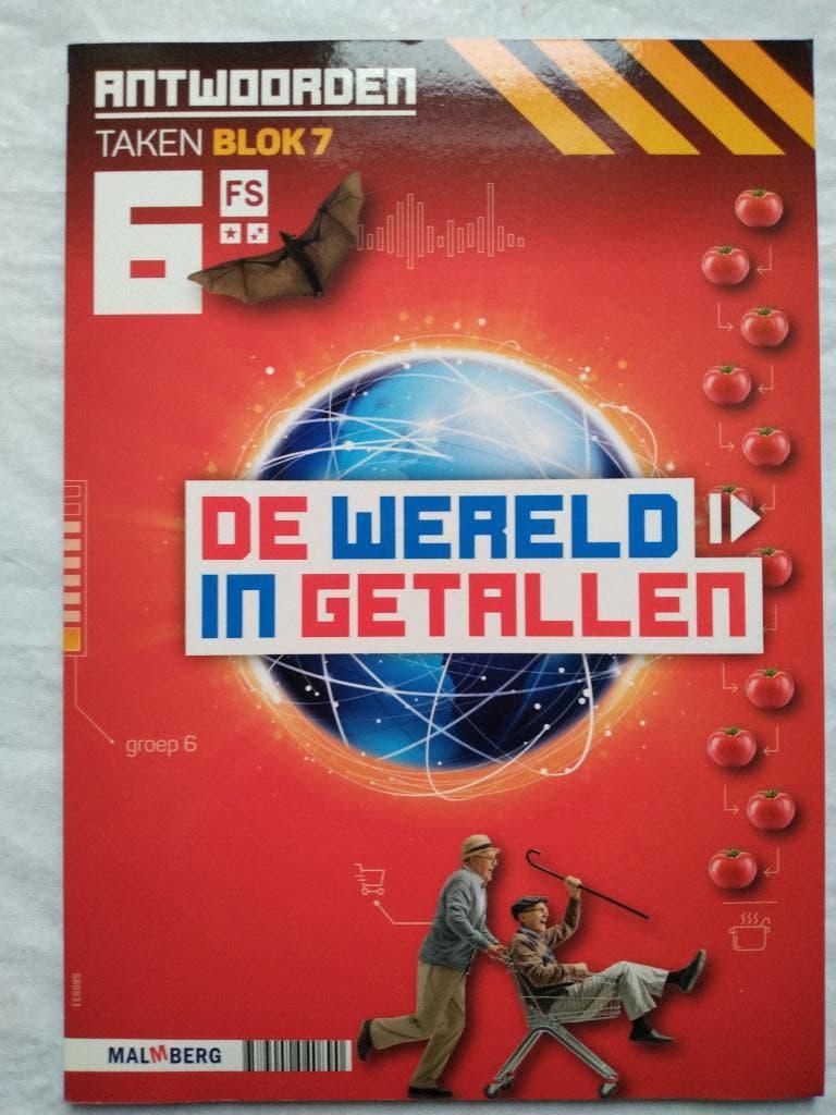 De Wereld in Getallen- Antwoordenboek-Groep 6 - 6 FS -Blok 7, Boeken, Schoolboeken, Ophalen of Verzenden, Nieuw, Overige niveaus