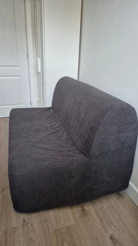 Compact Sofa Convertible in Double bed, Ophalen, 100 tot 125 cm, Tweepersoons, Zo goed als nieuw
