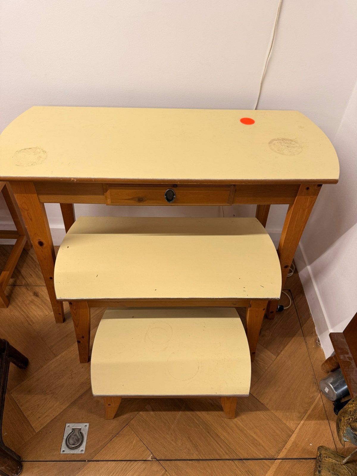 Vintage bijzettafels set van 3, Antiek en Kunst, Ophalen
