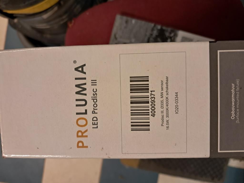 Prolumia LED Prodisc III Opbouwarmatuur - 16.5W, 3000K/4000K, 30 tot 60 watt, Led-lamp, Nieuw, Overige fittingen