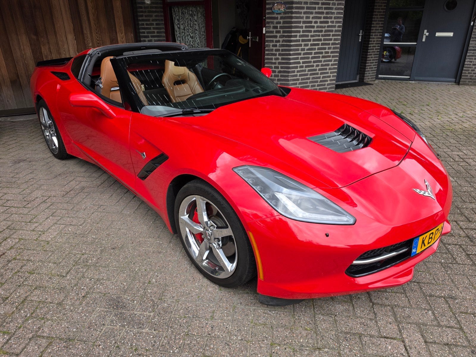 Chevrolet Corvette C7 stingray 2LT handgeschakeld 2014 Rood, Auto's, Chevrolet, Bedrijf, Benzine, Coupé, Geïmporteerd, Rood, Ophalen