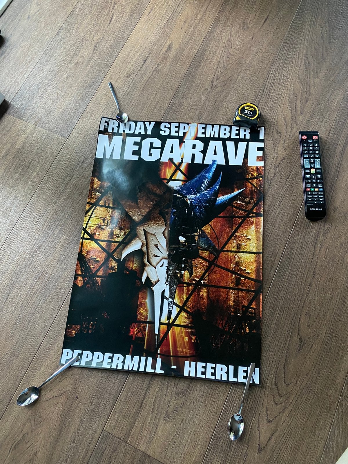 Megarave poster ( hardcore ), Ophalen of Verzenden, Nieuw, A1 t/m A3, Muziek