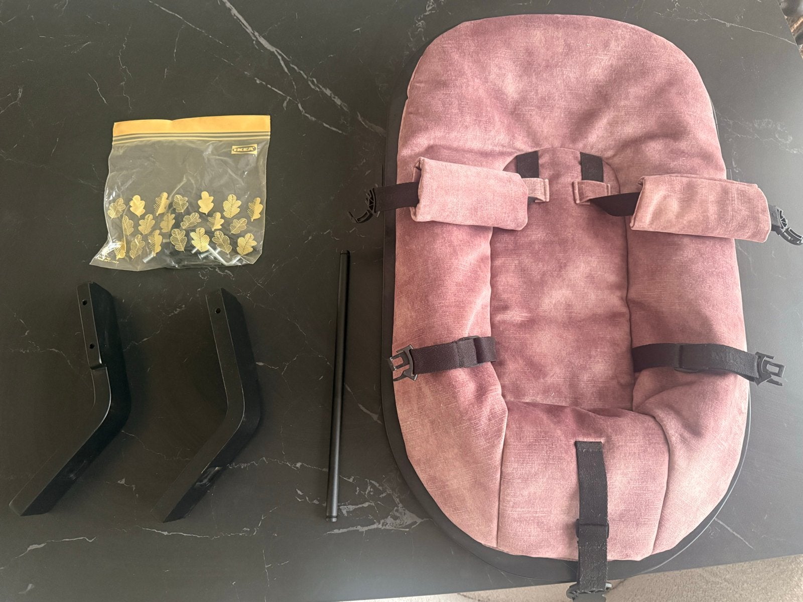 Kidsmill UP! newborn zitje - mauve bekleding + gordel, Ophalen, Zo goed als nieuw, Overige typen, Gordel(s)