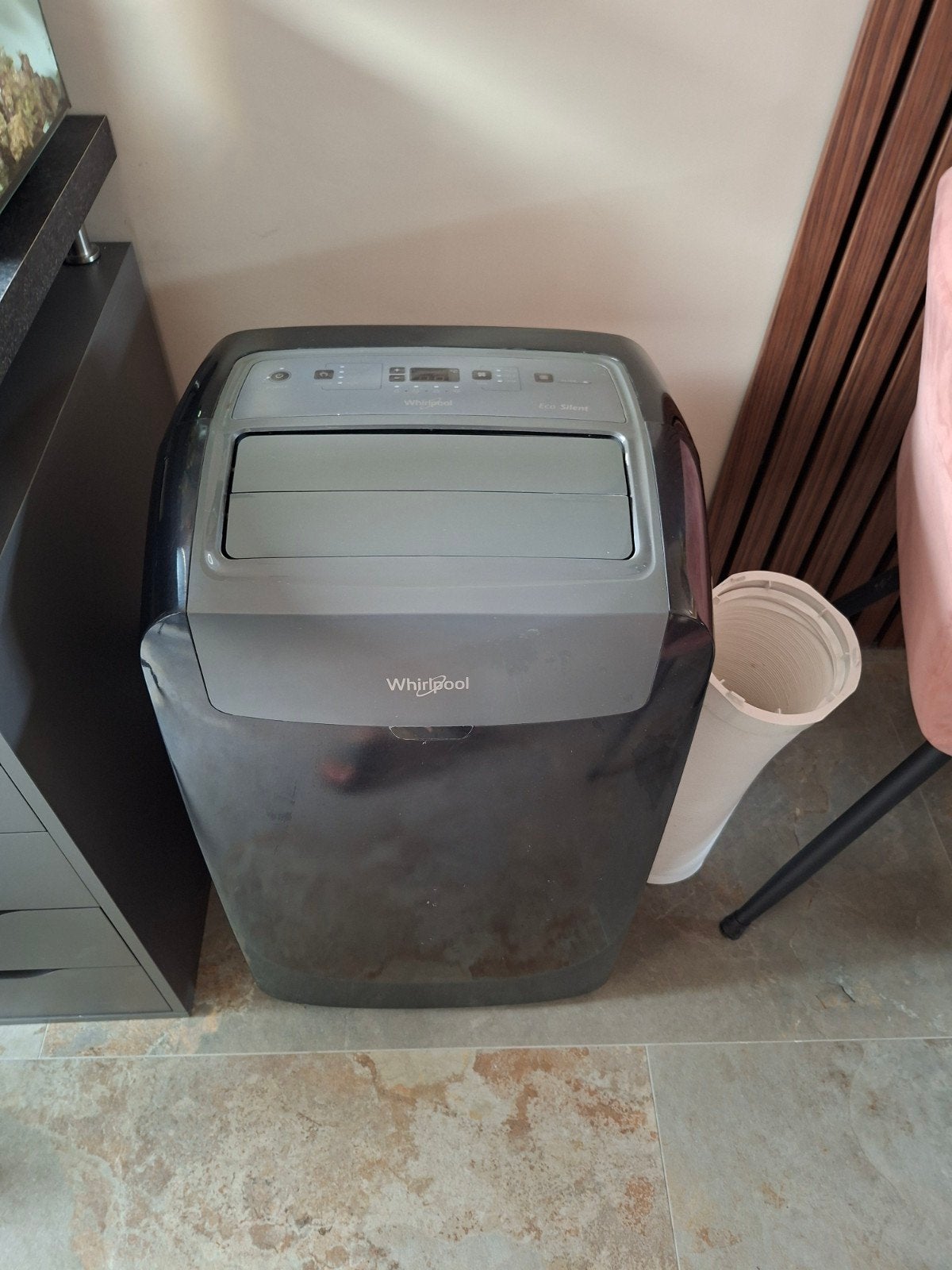 Whirlpool Mobiele Airco - Koel en Ontvochtig, Witgoed en Apparatuur, Airco's, Ophalen, Gebruikt, Minder dan 60 m³, Timer
