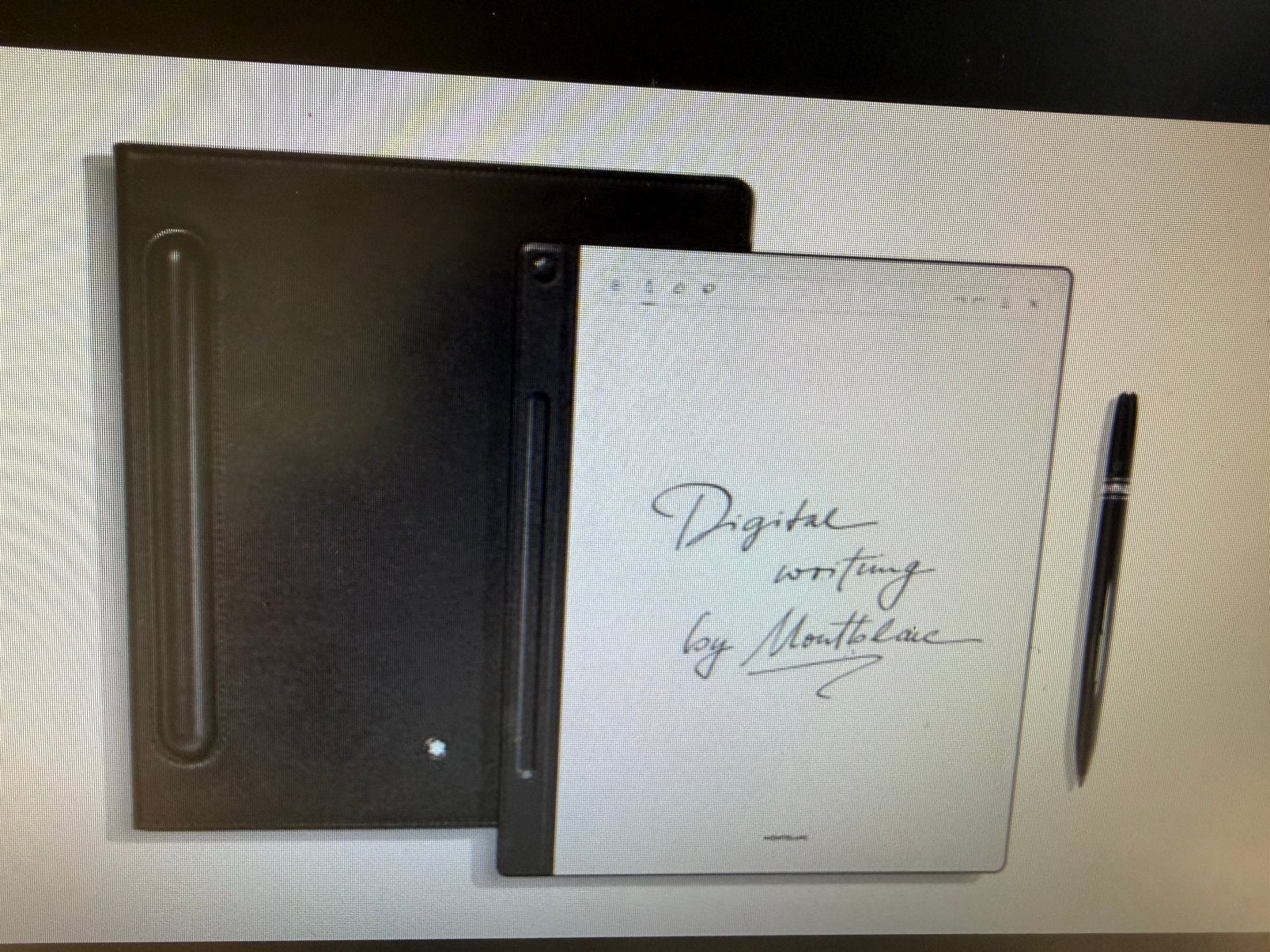Montblanc digital leder e-inkt tablet, Ophalen of Verzenden, Zo goed als nieuw