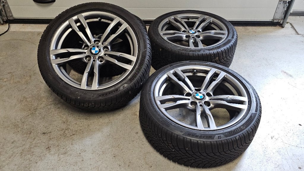 BMW Styling 441 M 18 inch Breedset velgen 5x120 | Winterset, Auto-onderdelen, 18 inch, Gebruikt, Banden en Velgen, Personenwagen