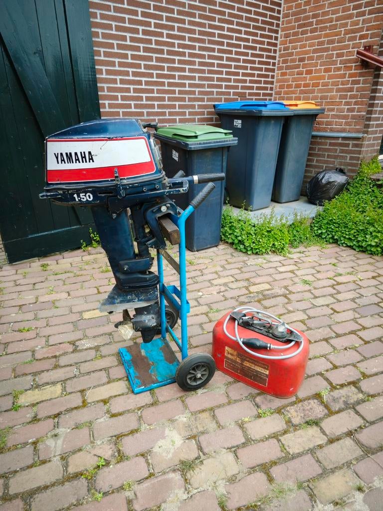 15 pk Yamaha 2 takt inclusief brandstoftank en extra schroef, Watersport en Boten, Ophalen