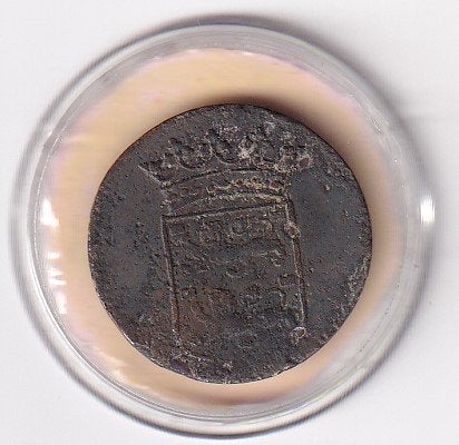VOC Duit West Friesland 1737 in minimale kwaliteit, Verzenden, Vóór koninkrijk, Overige waardes, Losse munt