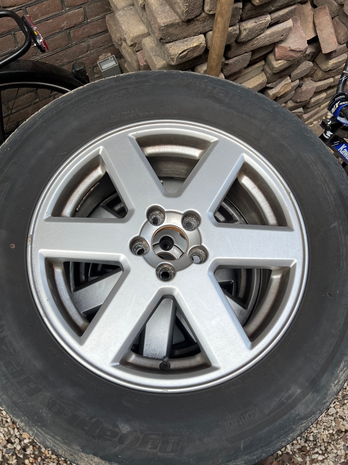 Set van 4 gebruikte velgen XC90 (2002-2014) 235/65R17, Ophalen, Gebruikt, Volvo, Voor
