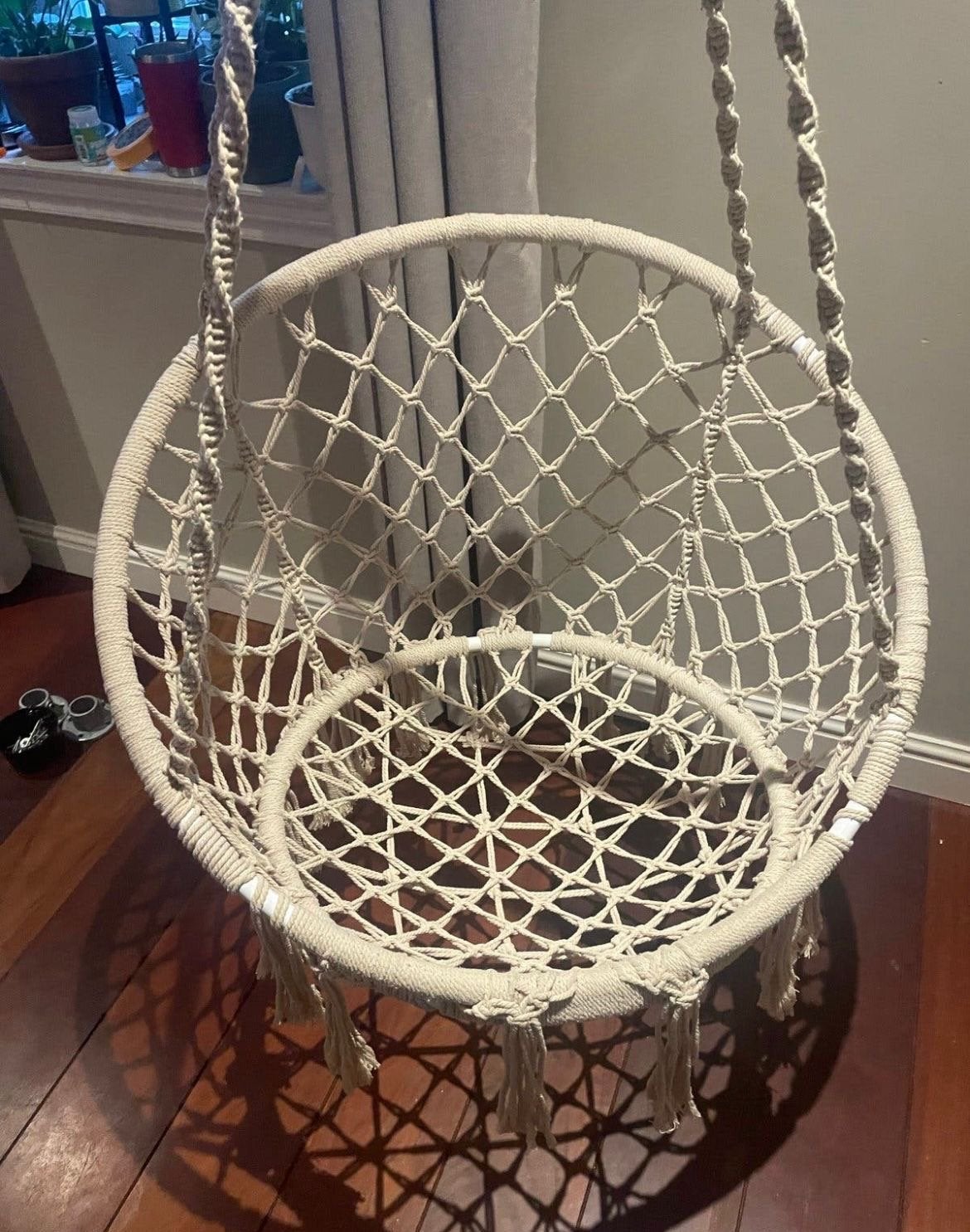 Macramé hangstoel - Boheemse stijl, Ophalen, Overige kleuren, Zo goed als nieuw, Eén