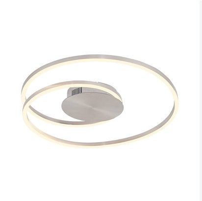Lindby Imus LED plafondlamp – chroom – modern design, Lindby, Kunststof, Modern, Meerkleurig