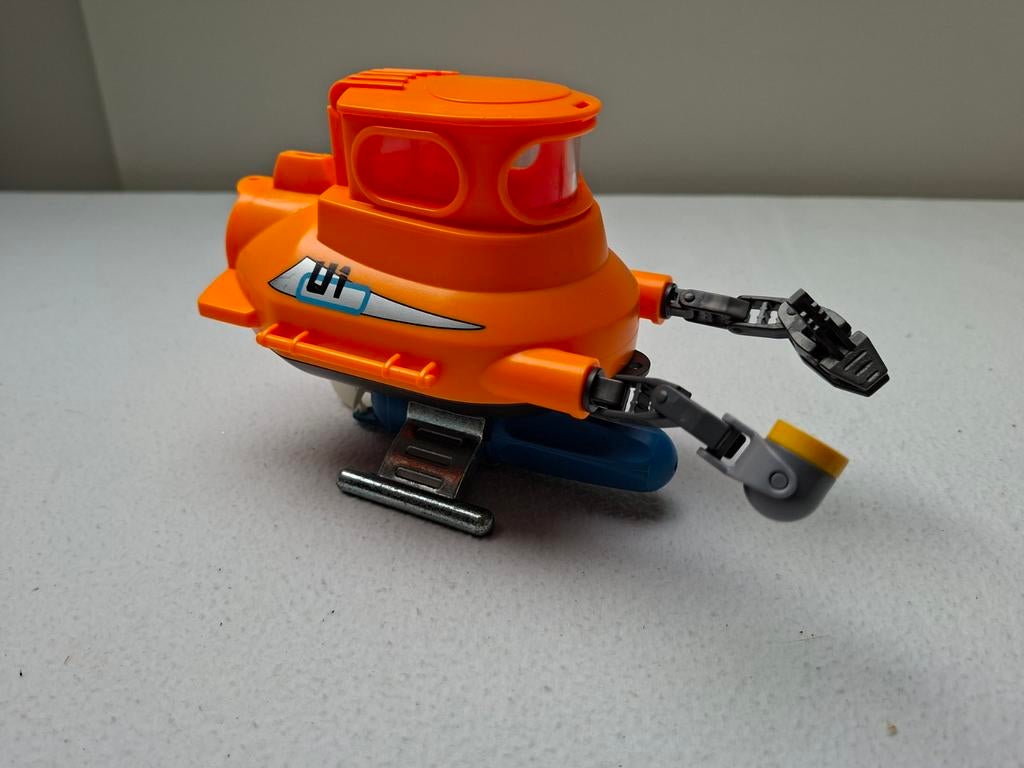 Playmobil onderzeeer - Oranje duikboot met grijparmen, Ophalen of Verzenden, Gebruikt, Los playmobil